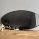 Vintage oval beveled mirror