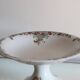Antique dish, polychrome ironstone compote dish, “Guirlandes” model from the