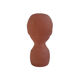 Vintage vase child's head terracotta pot cover
