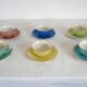 Set of 6 Saint Amand coffee cups, Trianon model, 1950s