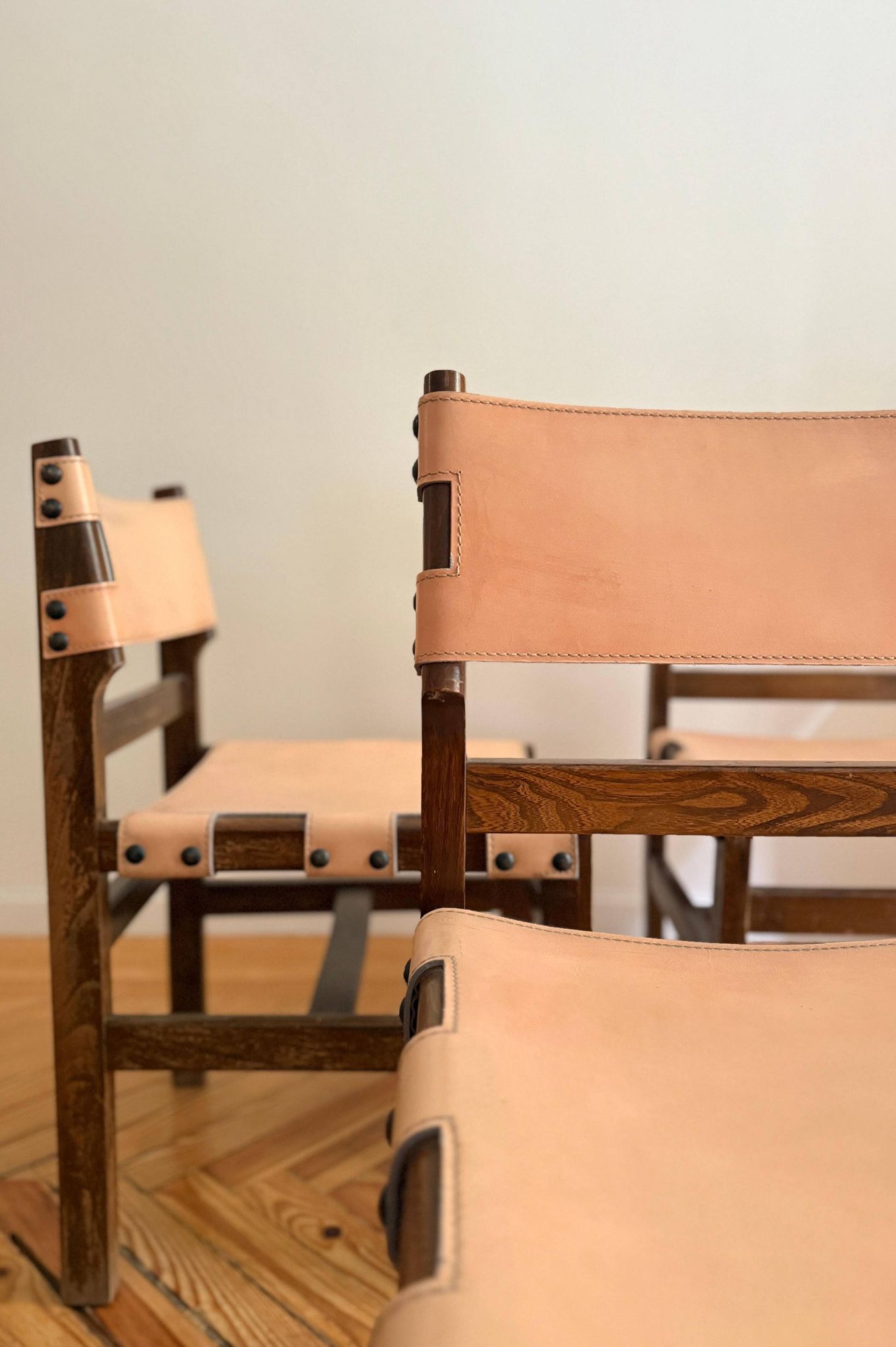 Chairs by Pierre Chapo for Maison Regain
