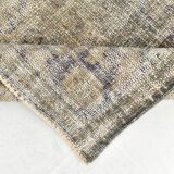 Gray vintage turkish carpet, Distressed vintage large carpet gray