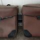 Paire de sacoches pour deux roues en vinyle marron