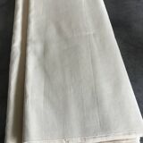 Drap ancien en métis écru, années 50-60