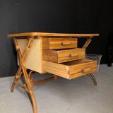 Rattan desk 1960