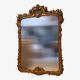 Large rectangular antique Louis XVI mirror for tabletop use.