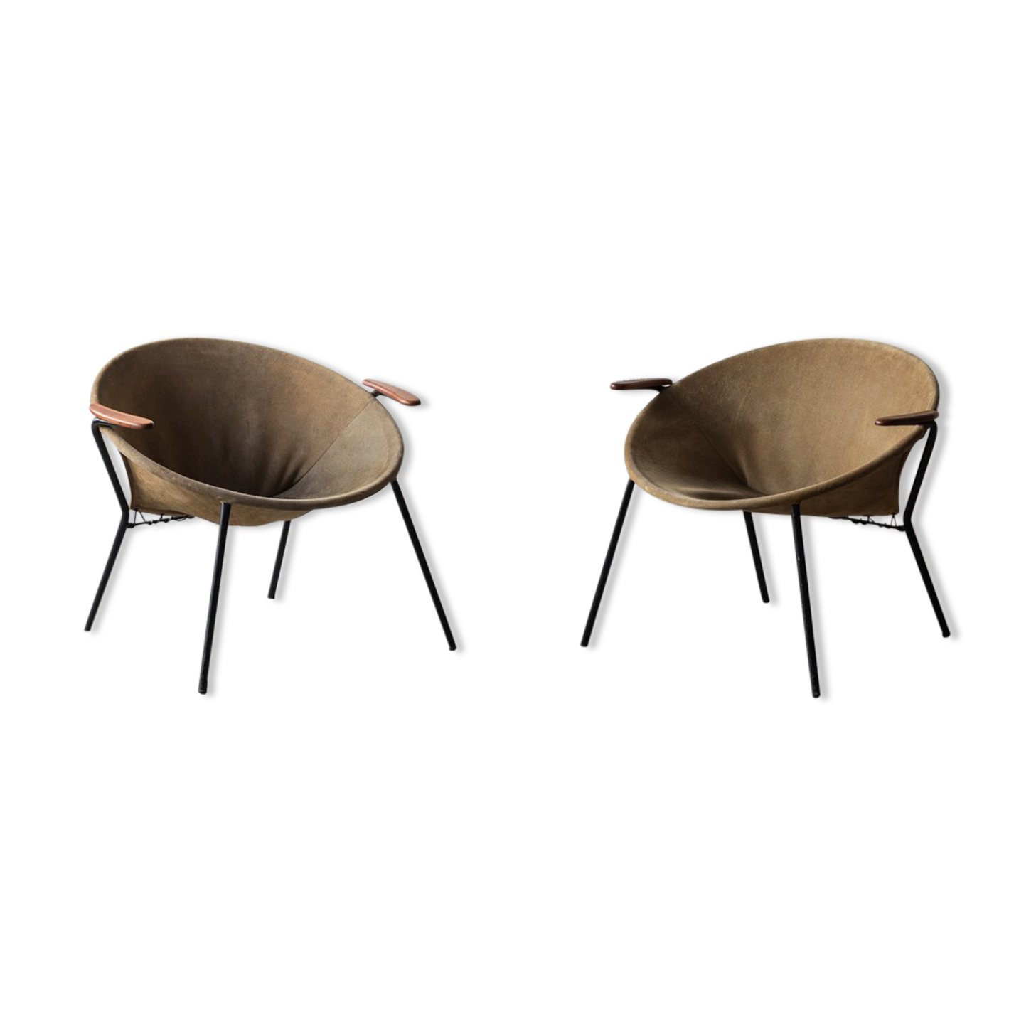 Balloon armchairs by Hans Olsen for Lea design 1960