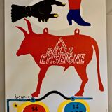 Lithographic print by the artist Lagrange for the exhibition “a la belle ensign