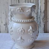 Émile Tessier white ceramic pitcher