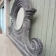 Wooden bull's-eye mirror