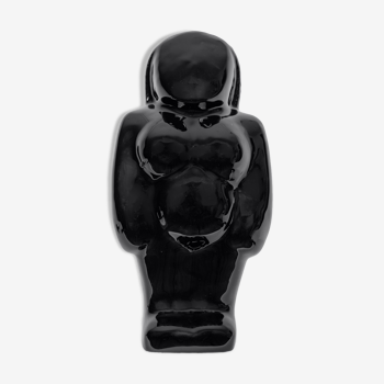 Gaia black vase