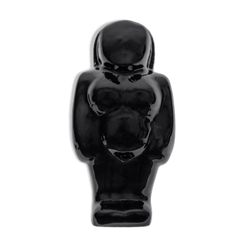 Gaia black vase