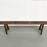 Antique bench in solid oak
