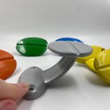 Set of 5 aluminum coat hooks
