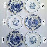Vintage blue dinner plates