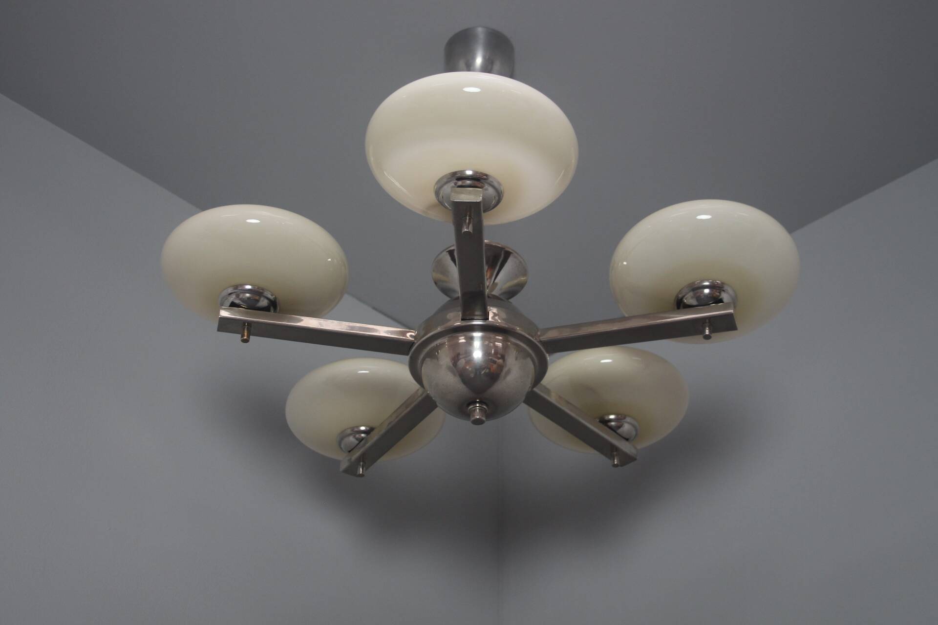 Art Deco Candlestick 1930s, Czechoslovakia