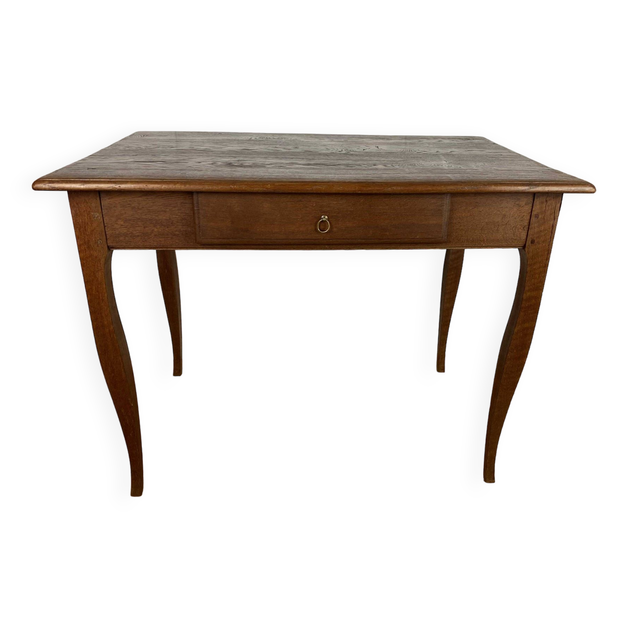 One drawer desk in solid oak 1900