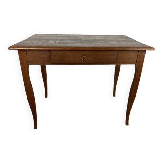 One drawer desk in solid oak 1900