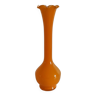 Vase "bourgeon" opaline orange