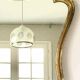 Large old gilded leaf mirror 131x76