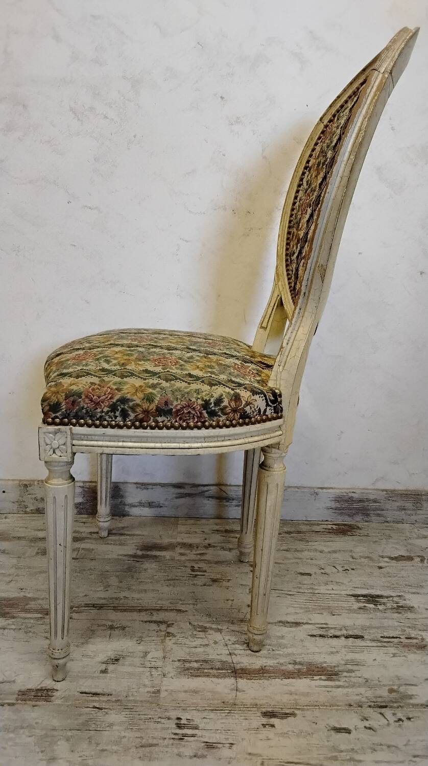 6 Louis XVI style Medallion chairs