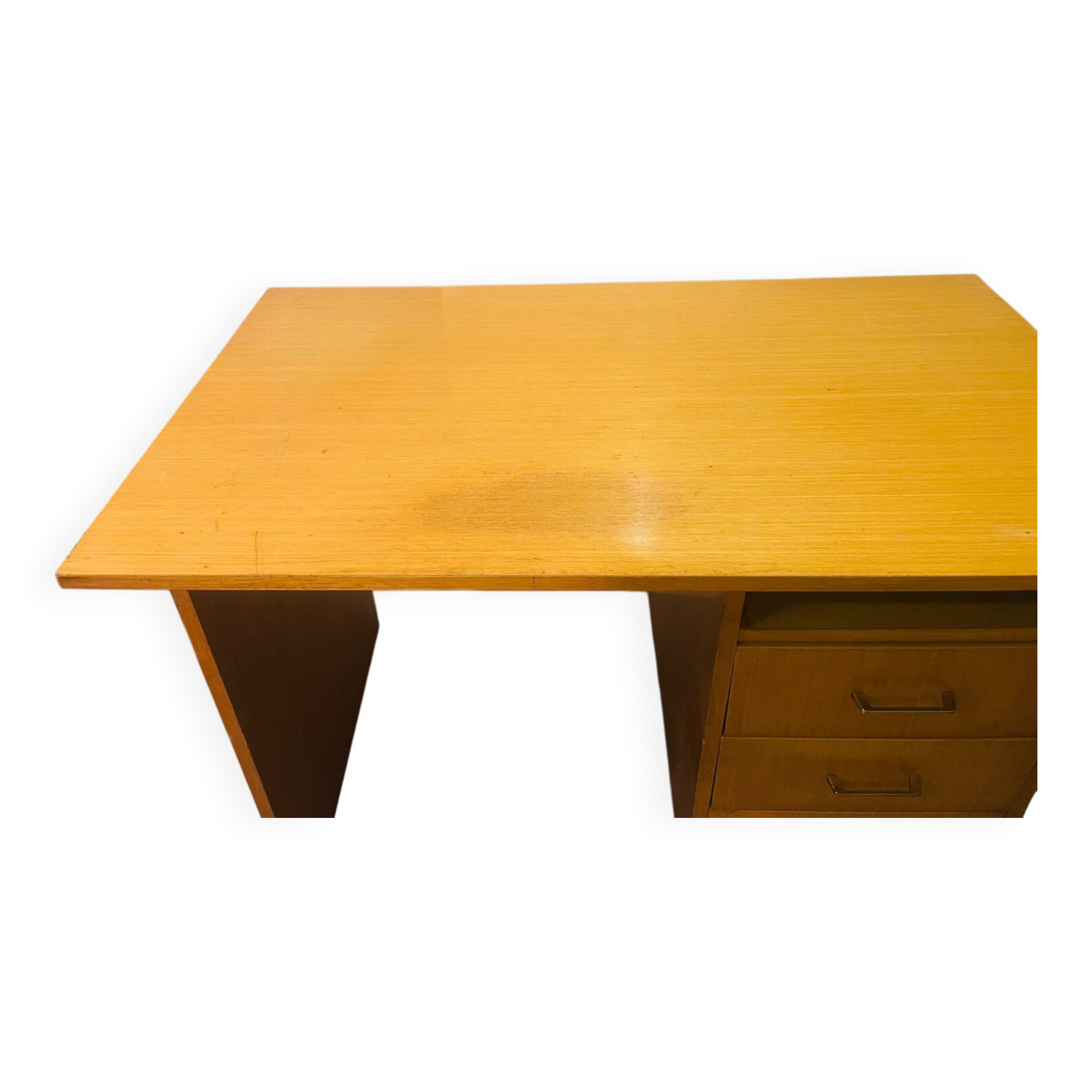 Vintage desk Maison Capelle circa 1960