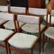 1960s danish palisander dining chairs, set of 6