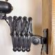 Black Industrial Bauhaus Scissor Wall Lamp from Kaiser Idell, 1930s