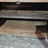 Old low sideboard in Burmese teak