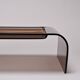 Smoked plexiglass bed tray, circa 1970