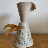 Handmade ceramic pitcher