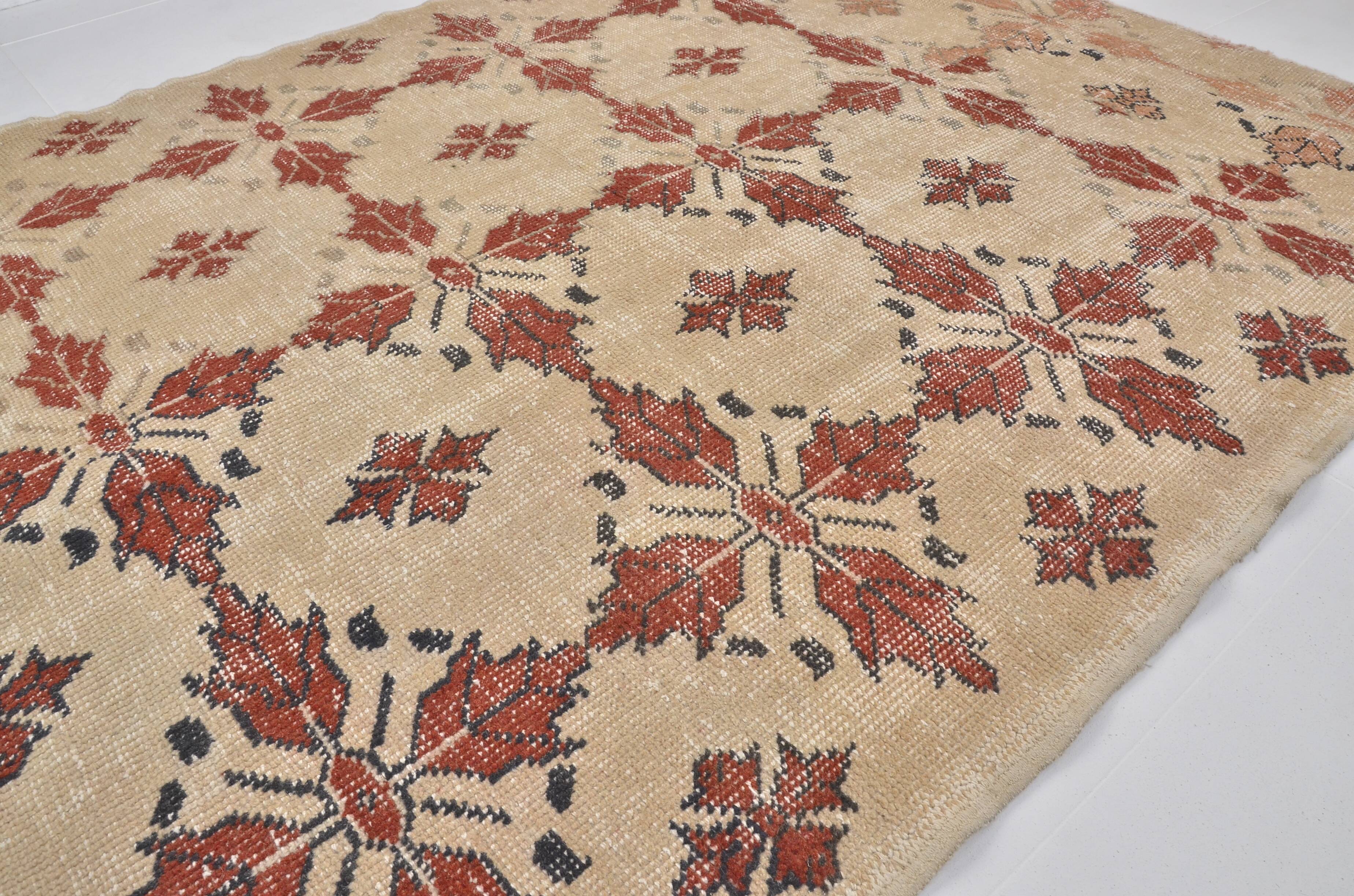 Red & Tan Anatolian Rug sku 2450.