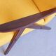 Mid Century Easy Chair Model B 310 Var in Yellow Tweed