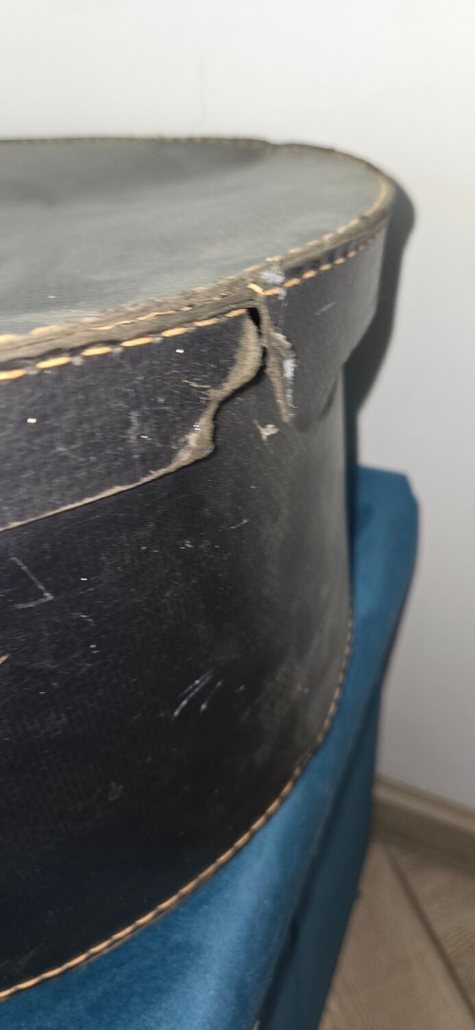 Old cardboard hat box