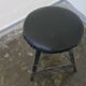 Vintage metal industrial stool