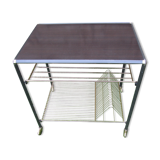 Vintage rolling table vinyl binder