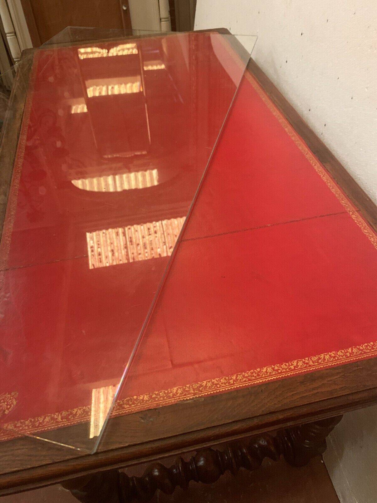 Louis XIII desk table in carved walnut 19th century