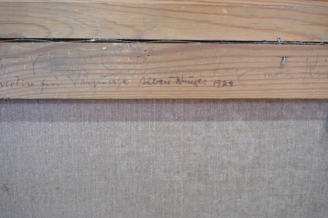 Albert Krüger, Scandinavian Modern Painting, 1928, Oil on Canvas, Framed