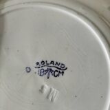 Set of 7 ironstone plates with floral friezes from the late 19th to early 20th century.