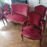 Salon complet style Louis XV, restauré