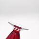 Tulip Vase Fratelli Toso Murano Red Crystal Ribbons 37.5cm