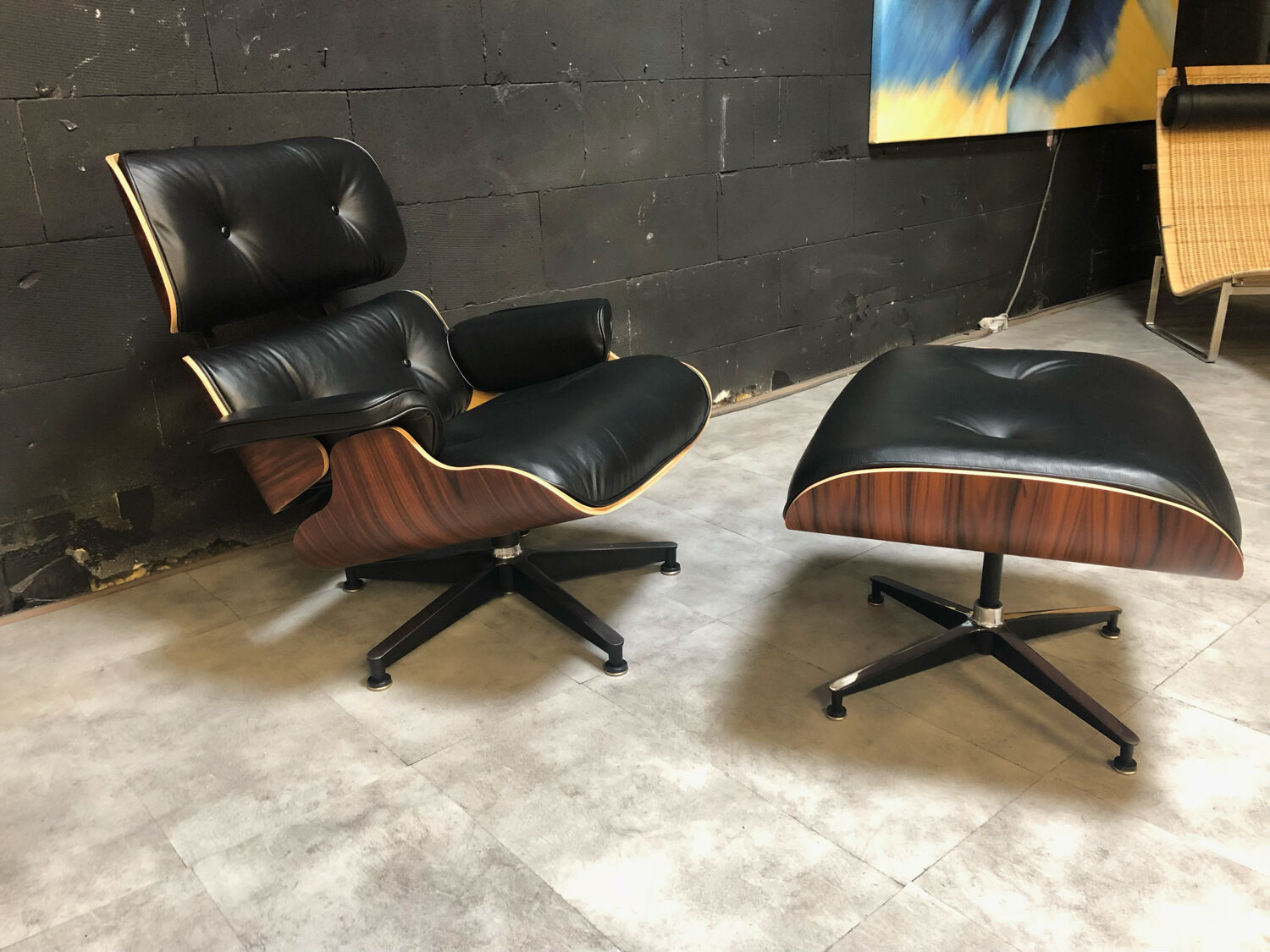 Eames  lounger and ottoman