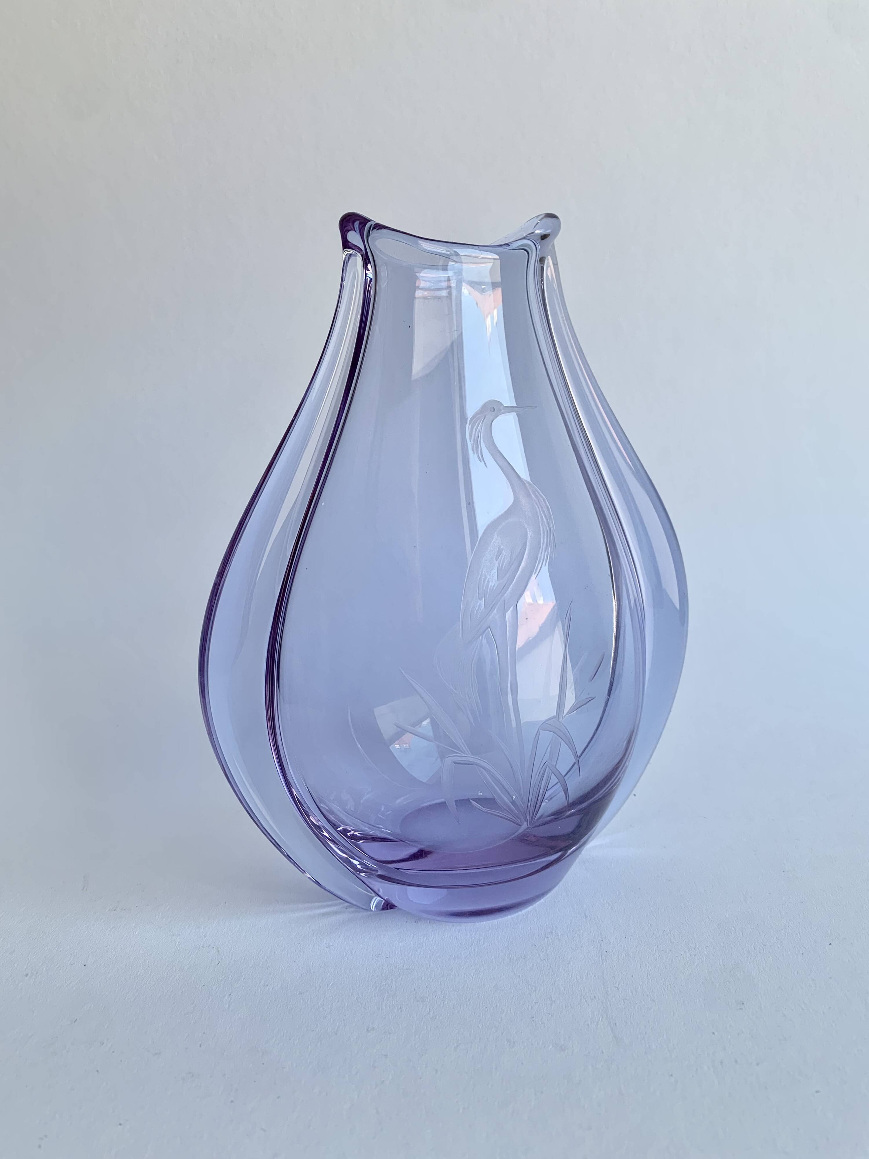 Vase by M. Klinger for Bohemian Glass, Czechoslova
