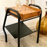 Vintage boarding school bedside