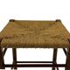 Vintage Wooden Stool With Rope Seat 60s Minimalist