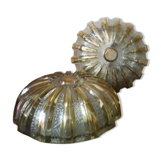 Duo of sun cailing lamps