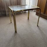 Vintage brass coffee table, 1970s