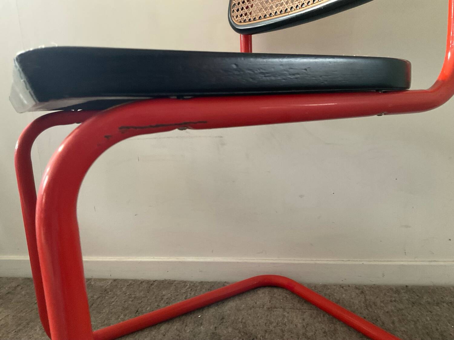 Vintage Cesca B32 chair in the style of Marcel Breuer