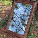 Miroir ancien en bois massif