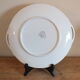 Vintage pie dish HBCM Creil Montereau décor Luxeuil